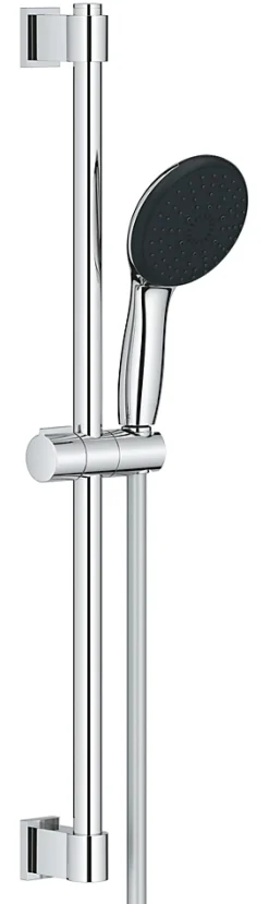 Ensemble douchette 3 jets + flexible + barre chrome, Grohe Vitalio Start 100