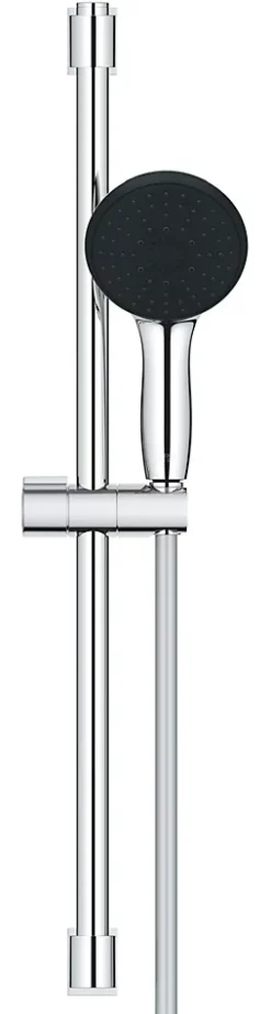 Ensemble douchette 3 jets + flexible + barre chrome, Grohe Vitalio Start 100