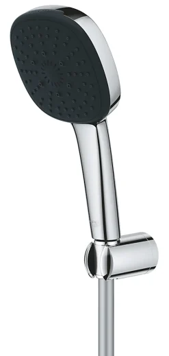 Ensemble douchette 3 jets + support + flexible chrome, Grohe Vitalio 100