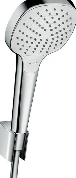 Ensemble douchette 3 jets et flexible chromé Hansgrohe MySelect E