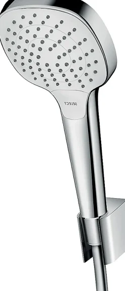 Ensemble douchette 3 jets et flexible chromé Hansgrohe MySelect E