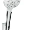 Ensemble douchette 2 jets et flexible chromé Hansgrohe Crometta