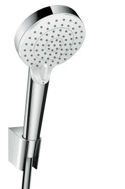 Ensemble douchette 2 jets et flexible chromé Hansgrohe Crometta