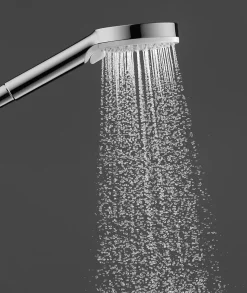 Ensemble douchette 2 jets et flexible chromé Hansgrohe Crometta