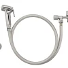 Ensemble douchette WC en ABS chromé, 1 robinet 3 voies et 1 flexible PVC Noyon et Thiebault