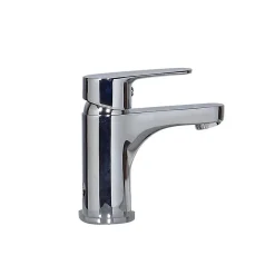 Ensemble lave-mains angle suspendu SKINO avec robinet et armoire d'angle