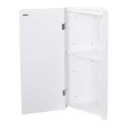 Ensemble lave-mains angle suspendu SKINO avec robinet et armoire d'angle