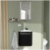 Ensemble lave-mains d'angle SKINO + vasque + armoire de toilette