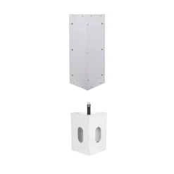 Ensemble lave-mains d'angle SKINO + vasque + armoire de toilette