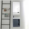 Ensemble lave-mains HAMPTON avec robinet chromé et miroir