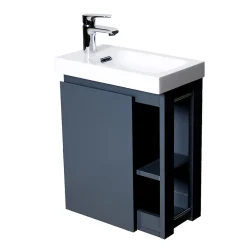 Ensemble lave-mains HAMPTON avec robinet chromé et miroir