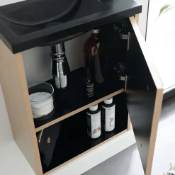 Ensemble lave-mains NIKA avec niche, robinet et miroir tablette