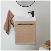 Ensemble lave-mains suspendu NEVADA avec robinet noir
