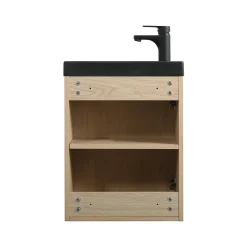 Ensemble lave-mains suspendu NEVADA avec robinet noir