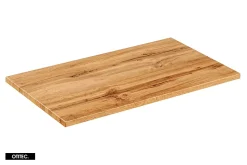 Ensemble meuble de salle de bain de 80 cm - avec plan - avec vasque - avec Miroir - LIVA OAK