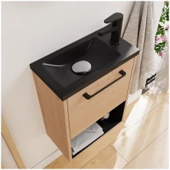 Ensemble meuble lave-mains NIKA + robinet