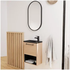 Ensemble meuble lave-mains NIKA + robinet