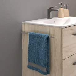 Ensemble meuble sous vasque l.55 cm bleu + vasque céramique Selva Geberit