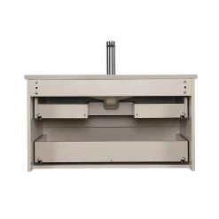 Ensemble meuble vasque SORRENTO 80cm avec robinet, miroir et colonne