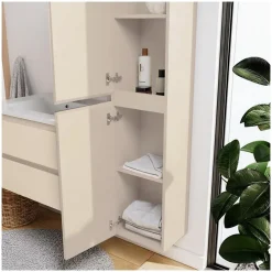 Ensemble meuble vasque SORRENTO 80cm avec robinet, miroir et colonne