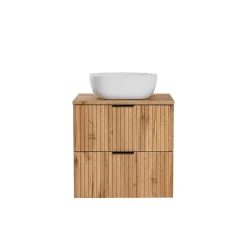 Ensemble salle de bain ADEL OAK 60cm vasque à poser