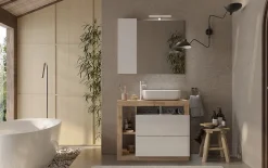 Ensemble salle de bain HAMBURG blanc brillant Kadiz 92 x 79 x 49 cm