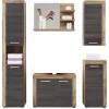 Ensemble Salle de bain PUKET 72 x 56 x 34 cm - Gris foncé