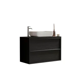 Ensemble salle de bain STEEL noir frêne, en plusieurs dimensions - 79 cm