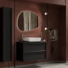 Ensemble salle de bain STEEL noir frêne, en plusieurs dimensions - 92 cm