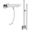 Ensemble siège + barre de maintien PMR pour douche Serenity coloris blanc