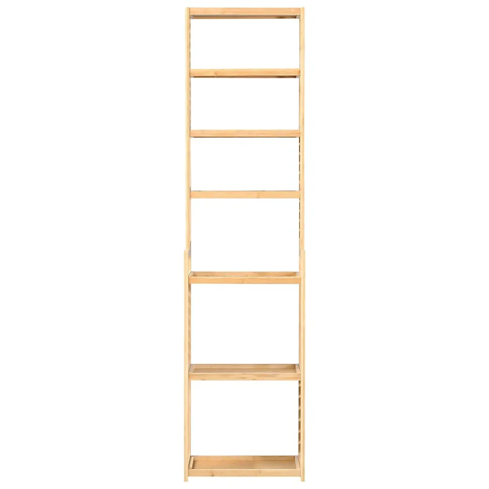 Etagère à 7 niveaux Forssa pour salle de bain cusine salon 165 x 42 x 28 cm en.casa