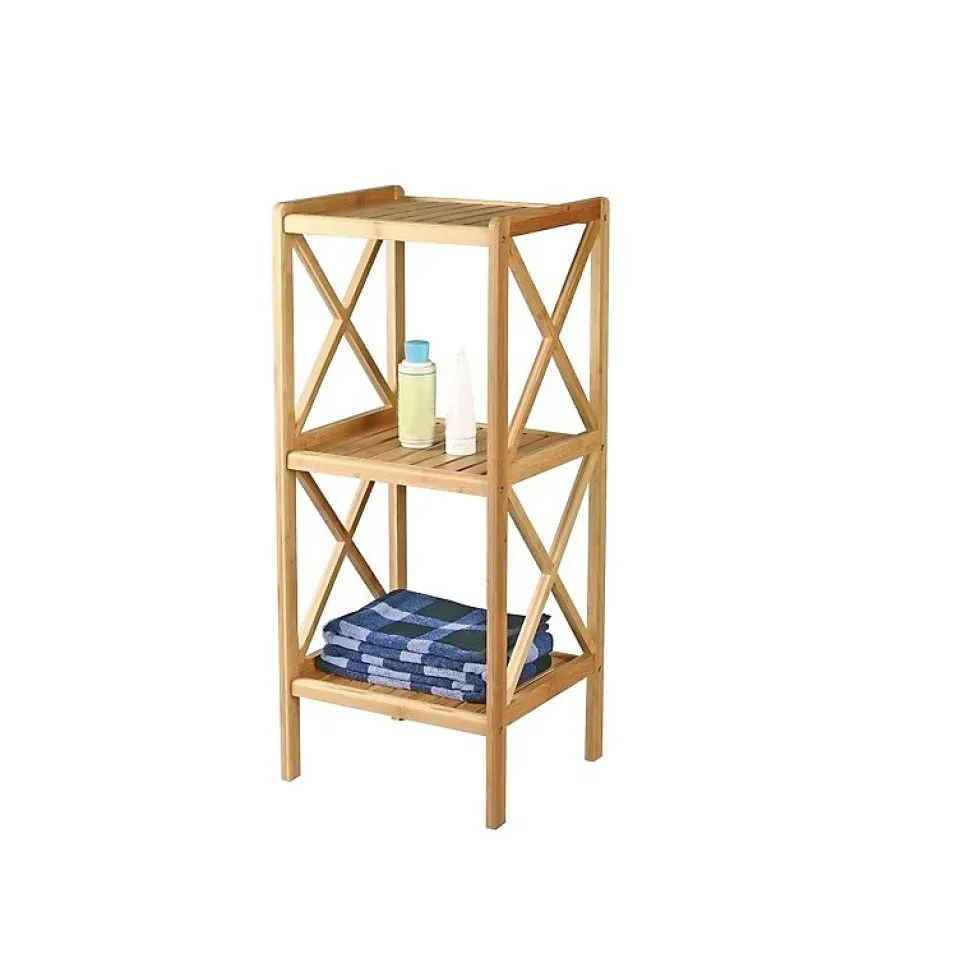 Etagère 3 Niveaux en Bambou 36,5x33x85cm MSV