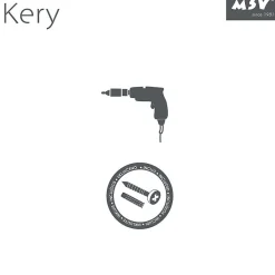 Etagère 3 niveaux KERY Acier Noir mat MSV