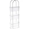 Etagère 3 paniers de rangement amovibles en métal