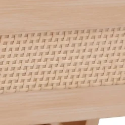Etagère Cane 3 niveaux H80cm bois clair - Beige- 5five