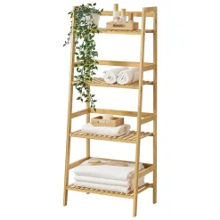 Etagère échelle à 4 Niveaux Vinje 48 x 32 x 123 cm en.casa