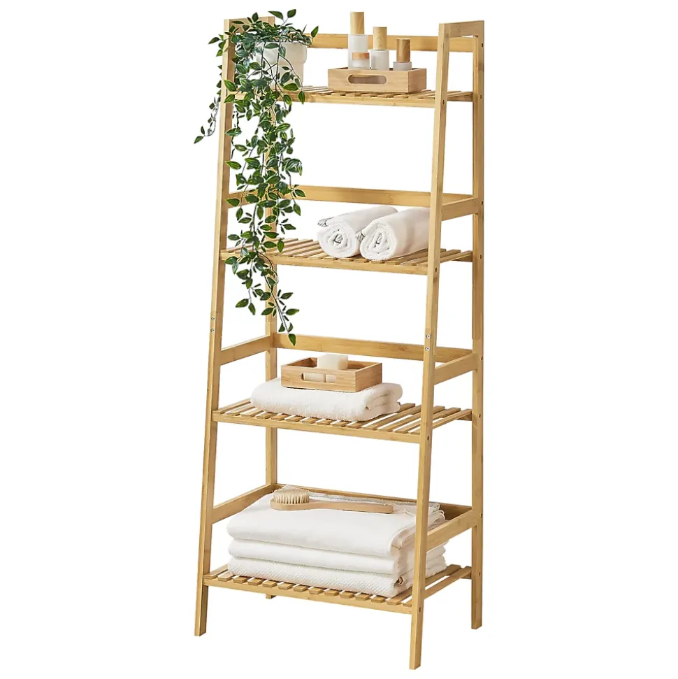 Etagère échelle à 4 Niveaux Vinje 48 x 32 x 123 cm en.casa