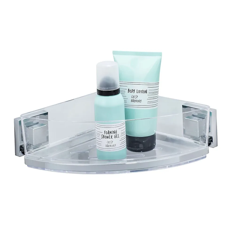 Etagère d'angle en acier inox Quadro