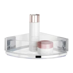 Etagère d'angle en acier inox Quadro