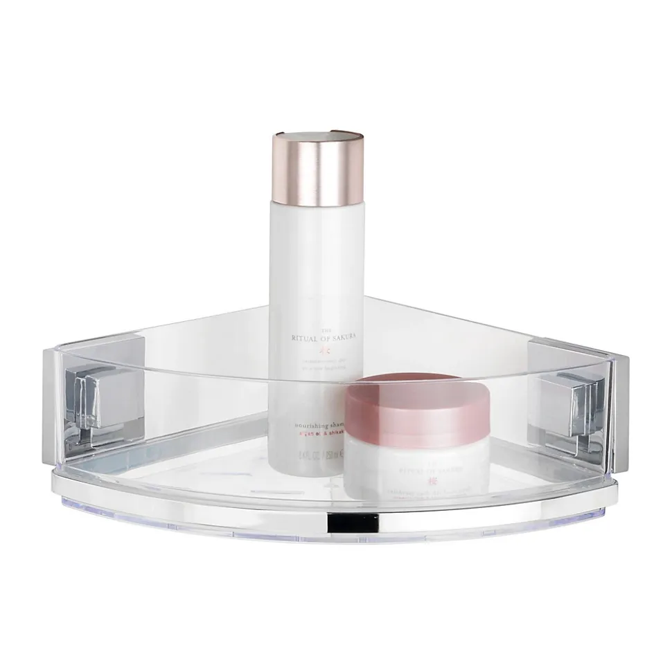 Etagère d'angle en acier inox Quadro