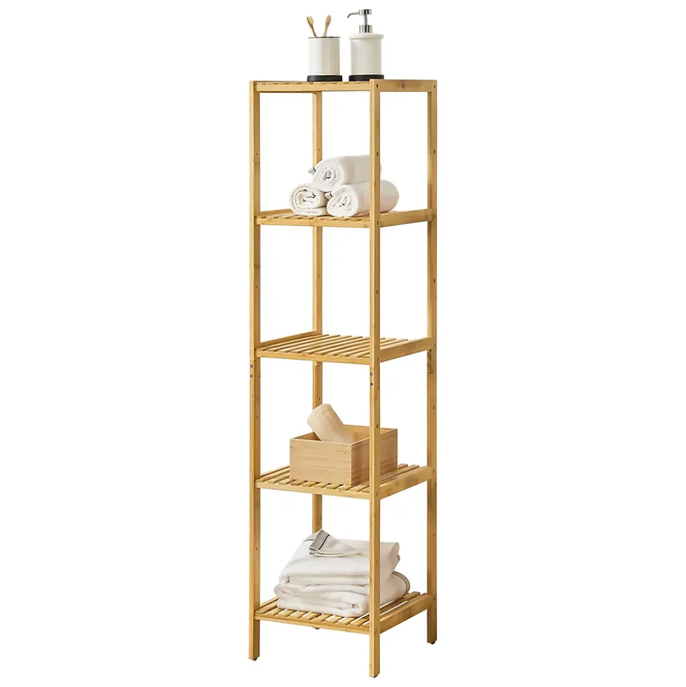 Etagère de rangement Lierne 33 x 33 x 140 cm en.casa