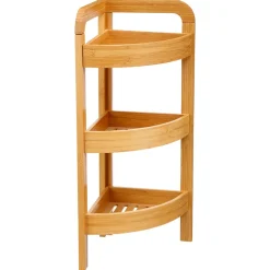 Etagère de salle de bain bambou, 3 niveaux, H.61 x P.23cm, Five Simply Smart