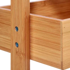 Etagère de salle de bain bambou , 4 niveaux, H.88cm x P.25cm Five Simply Smart
