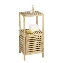 Etagère de salle de bain en bois Norway - L. 39,5 x H. 86 cm