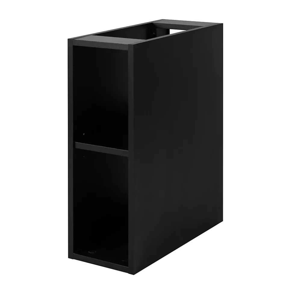 Etagère de salle de bain, Noir Mat, 20 x 57 x 46 cm