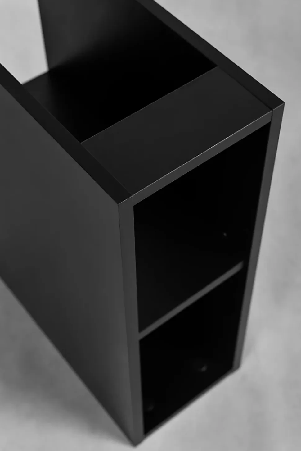 Etagère de salle de bain, Noir Mat, 20 x 57 x 46 cm