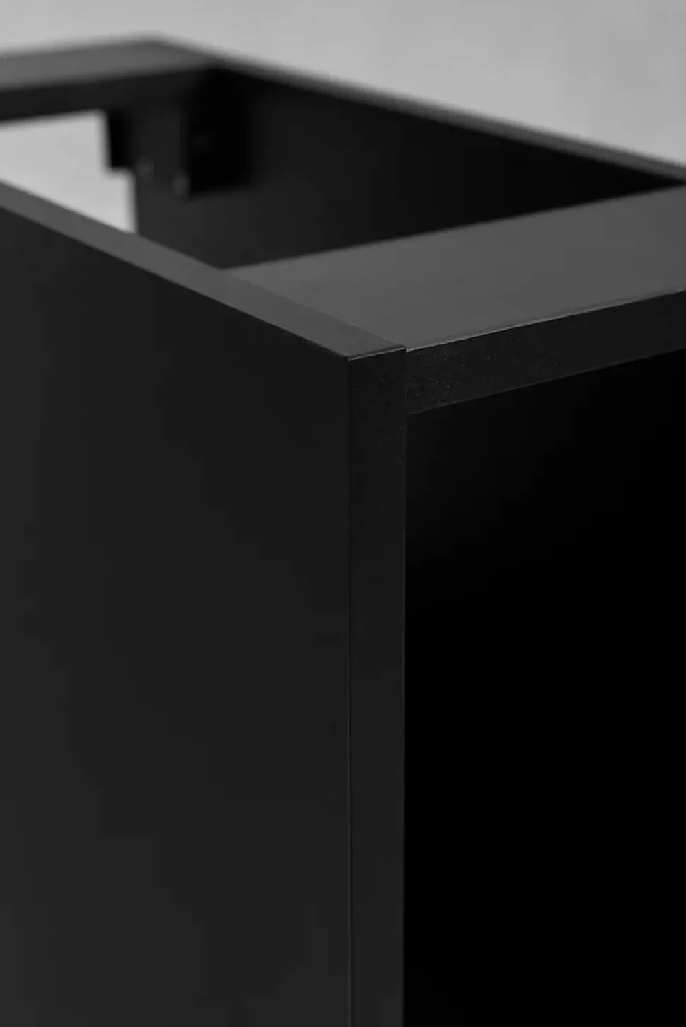 Etagère de salle de bain, Noir Mat, 20 x 57 x 46 cm