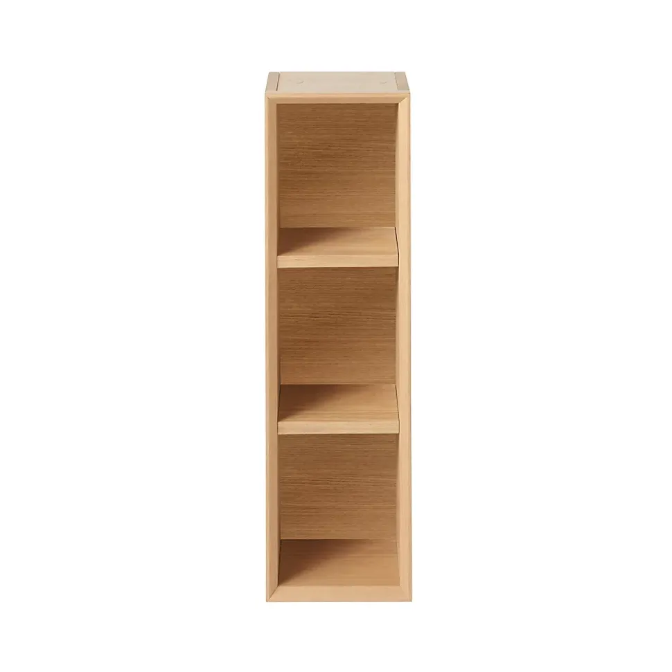 Etagère de salle de bains Goodhome Avela placage chêne 20 cm