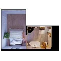 Etagère de salle de bains Goodhome Avela placage chêne 20 cm