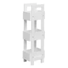 Etagère de Salle de Bains en MDF Blanc Moderne 88x28x20 cm Rebecca Mobili